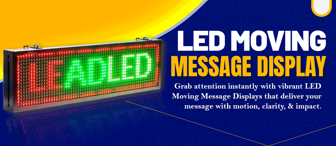 LED Moving Message Display